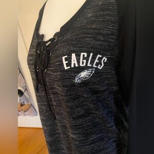 Team Apparel Black and Gray Lace-Up Top
Philadelphia Eagles